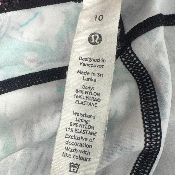 Lululemon Fast & Free High-Rise Crop 8" Shorts in Hyper Flow Pink Multi Pattern - Picture 9 of 9